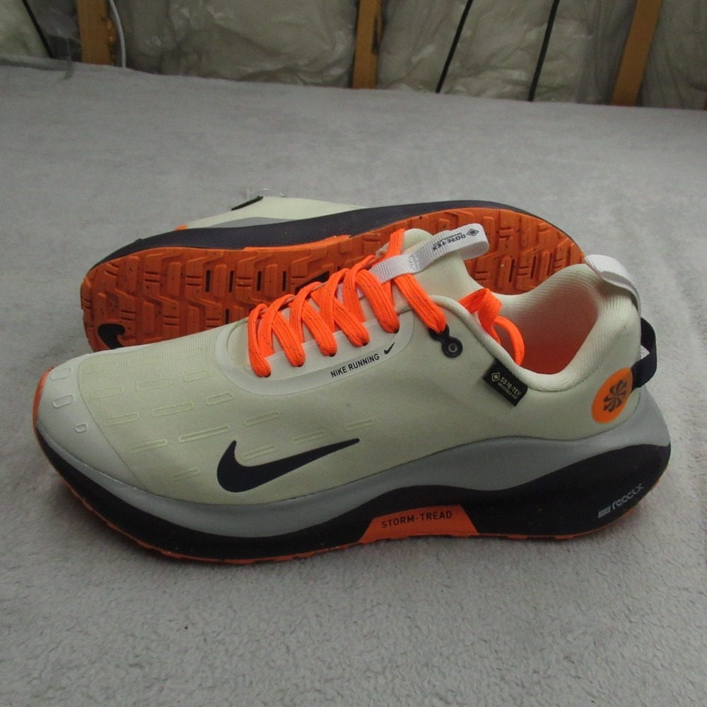 Nike Mens Running Shoes 9 White Reactx Infinity Run 4 Light GTX Waterproof NEW - Picture 2 of 11